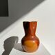 Two-tone brown ceramic wine pitcher H: 24cm