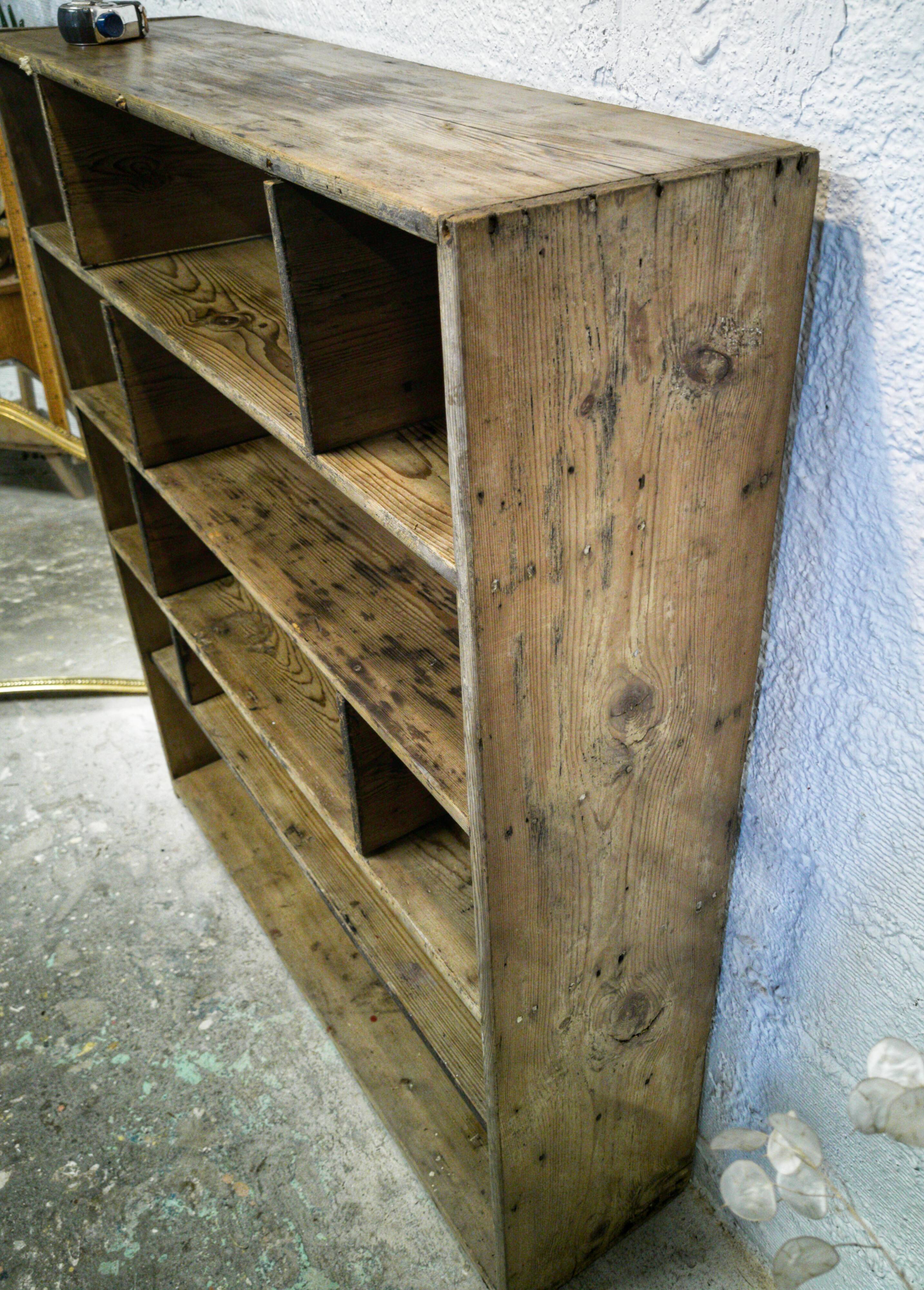 Large wooden workshop locker