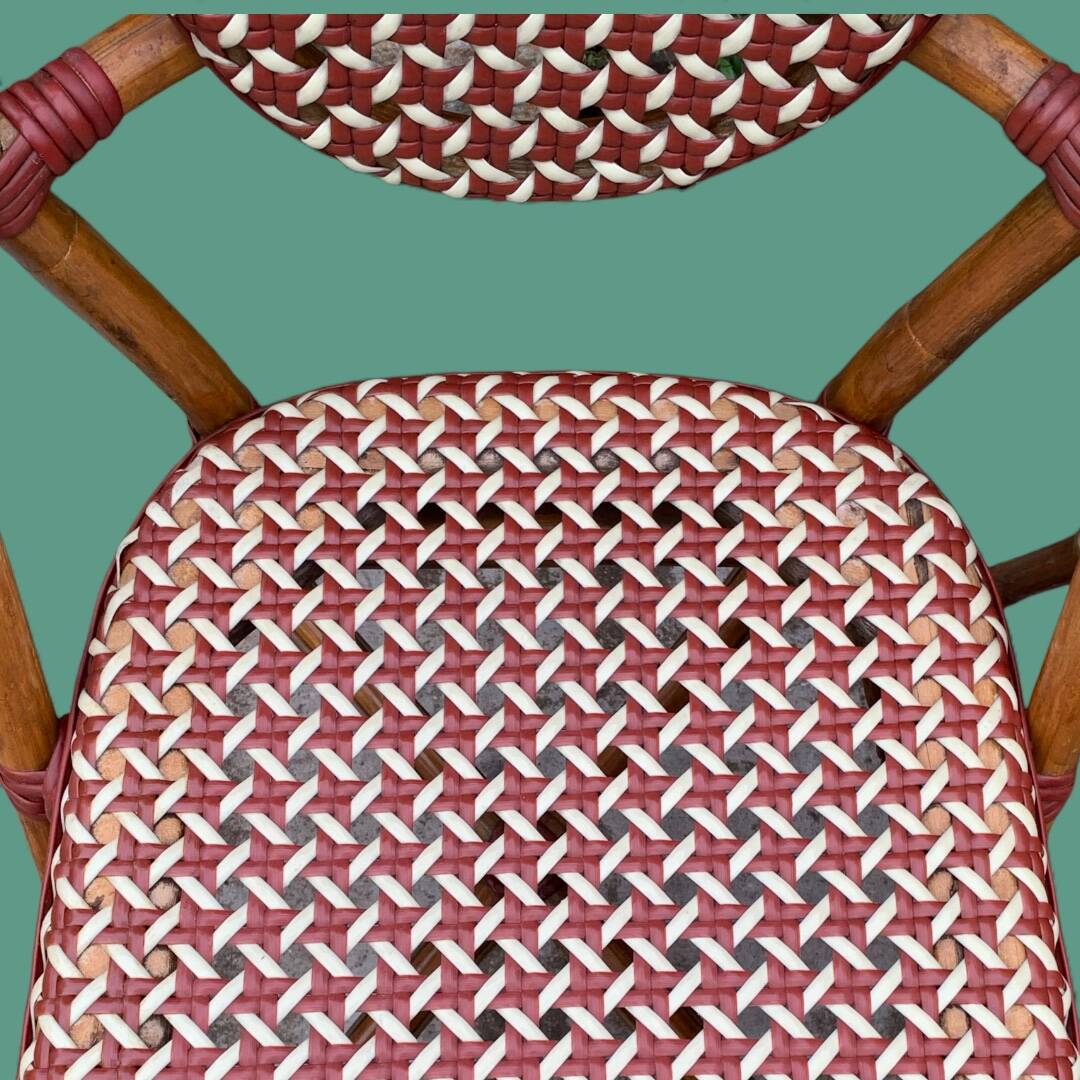 Paire d’anciennes chaises de bistrot terrasse