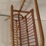 Magazine holder in rattan