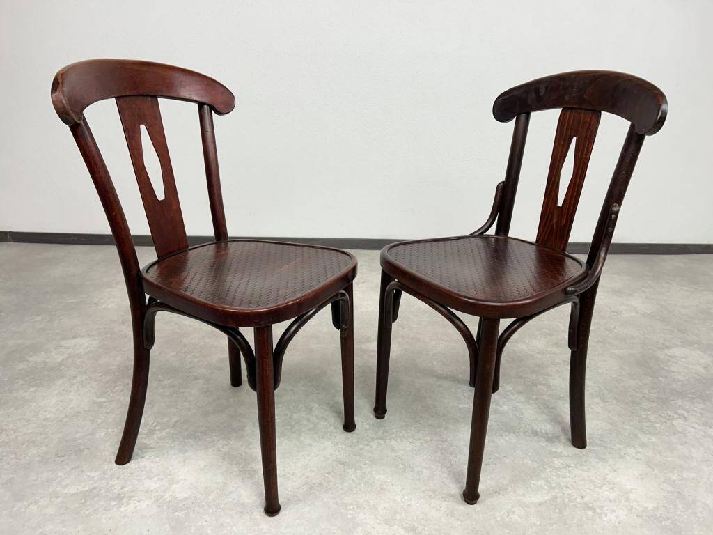 Ensemble de 4 chaises de salle à manger Thonet no.164