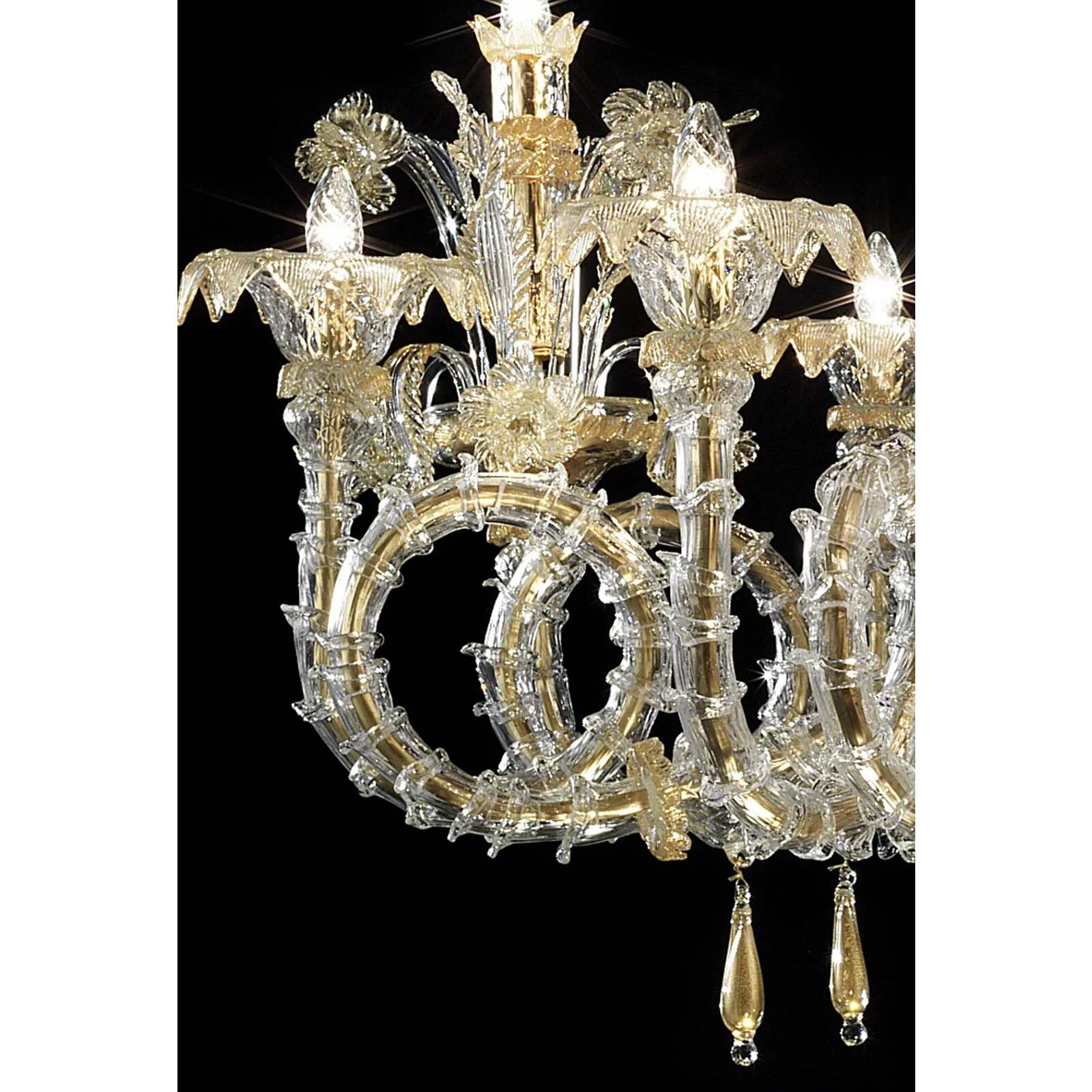 Handcrafted Imperial Venetian Murano Glass Ca’ Rezzonico Chandelier