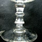 Coupes à champagne cristal Baccarat style Louis XV gravées d'acanthes et de rubans