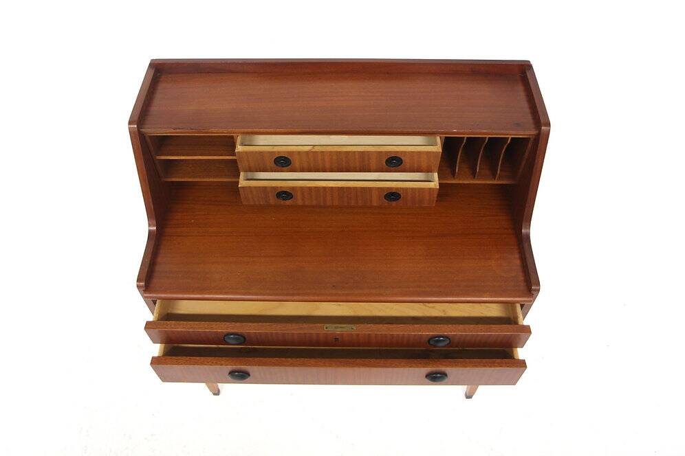 Scandinavian mahogany secretary, Sweden, 1950