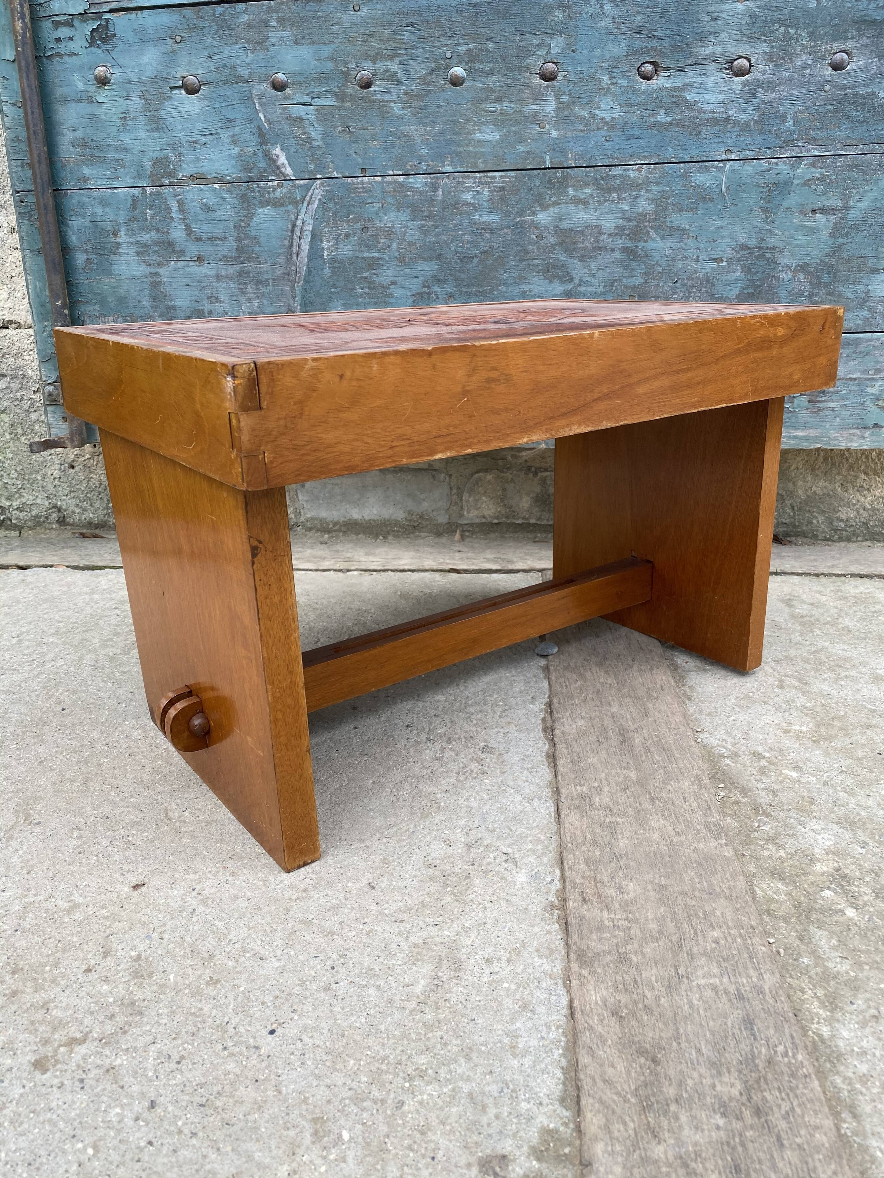 1960 Angel Pazmino leather bedside table