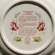 Flat plates in earthenware "Butterfly Flowers" Gien