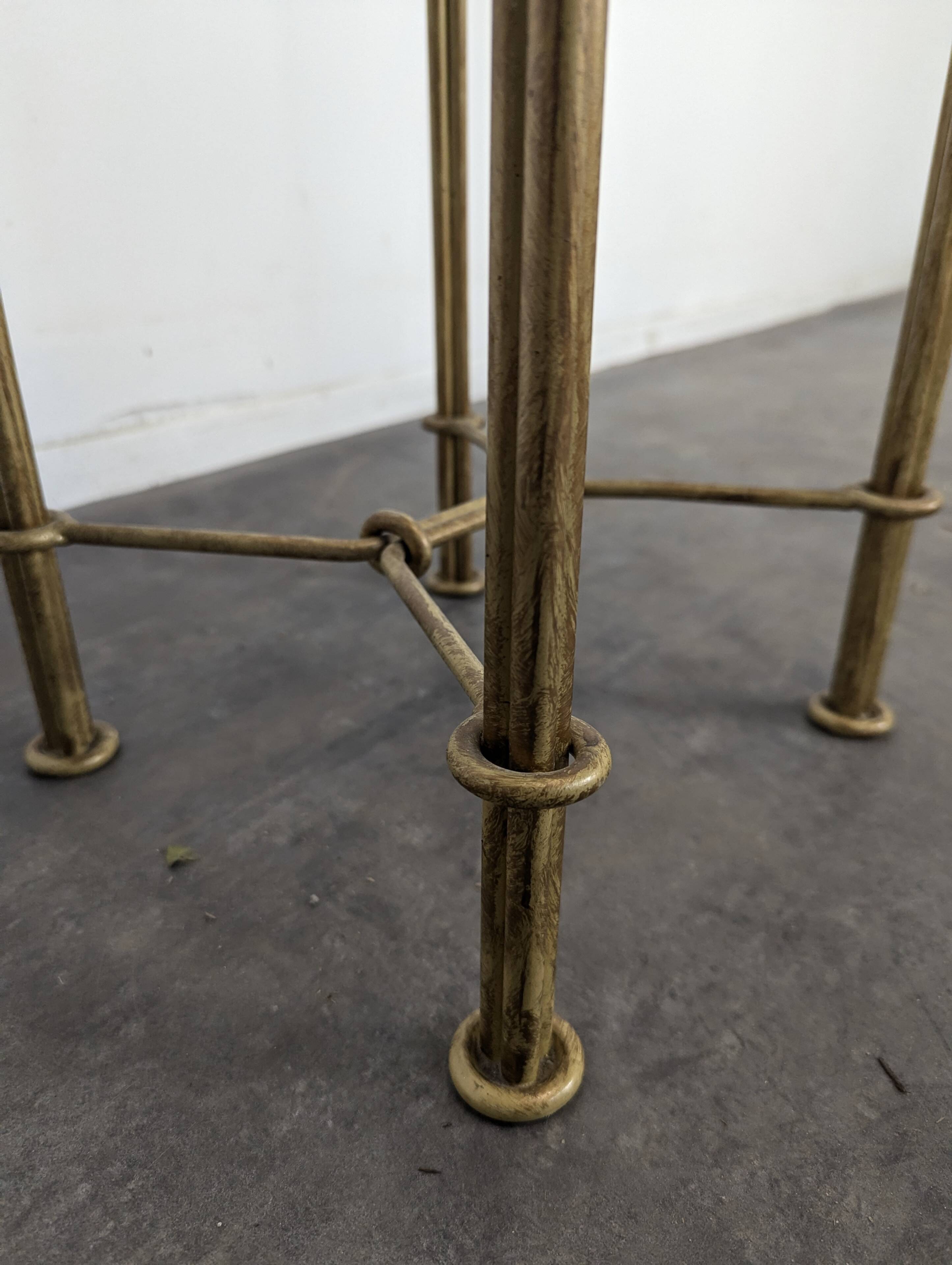 Sellette en fer forgé dans le style de Diego Giacometti