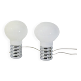 Pair of Bulb lamps by Ingo Maurer, Murano