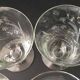 6 wine glasses carved with lily of the valley sprigs