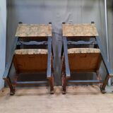 Pair of Louis XIII style armchairs