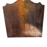 Cast iron fireplace plate