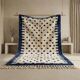 Large Berber rug made of pure wool, traditionally handwoven, 3/4 m.