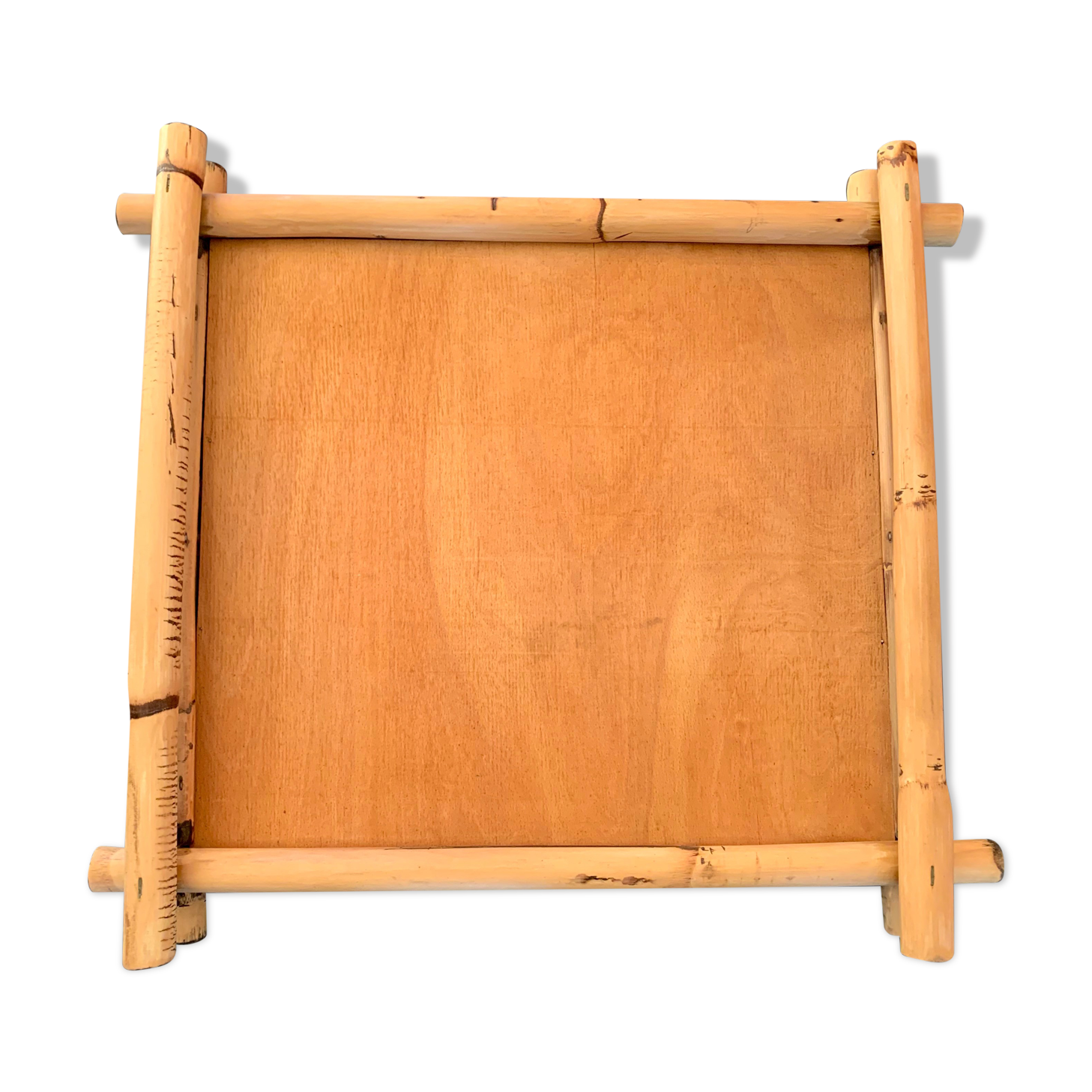 70's bamboo tray