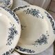 Set of 5 hollow plates Terre de Fer Salins model "Rocaille"