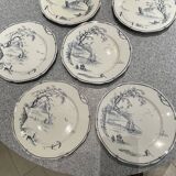 6 earthenware plates