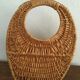 Wicker wall basket