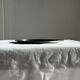 Vintage circular plate with pearl stripe D27
