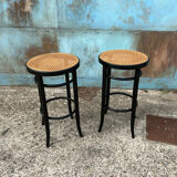 High rattan bar stools