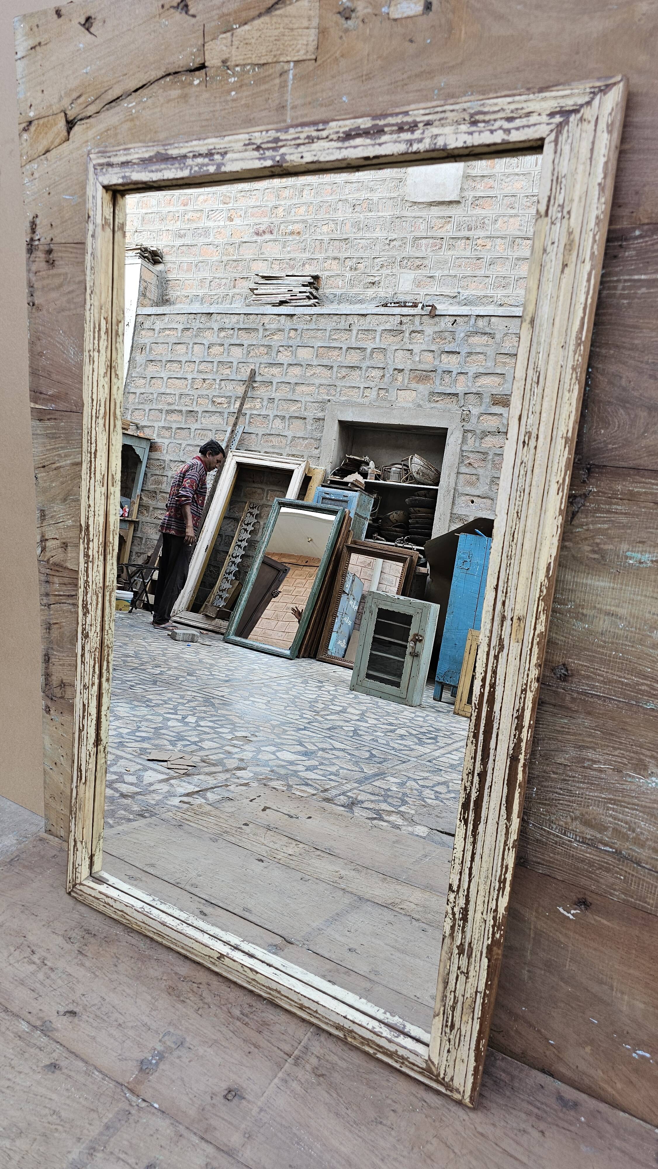 Teak mirror from Burma