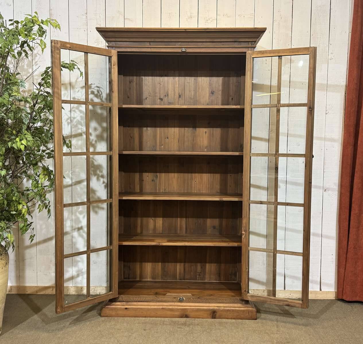 Modern pine library from the 1980s