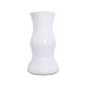 Mouth blown Holmegaard large white glass floor vase by Erik Bagger