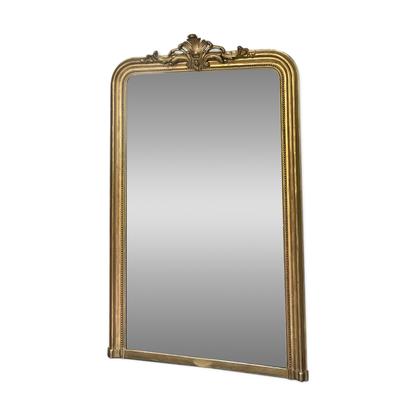 Louis-Philippe gilded fireplace mirror (trumeau style)