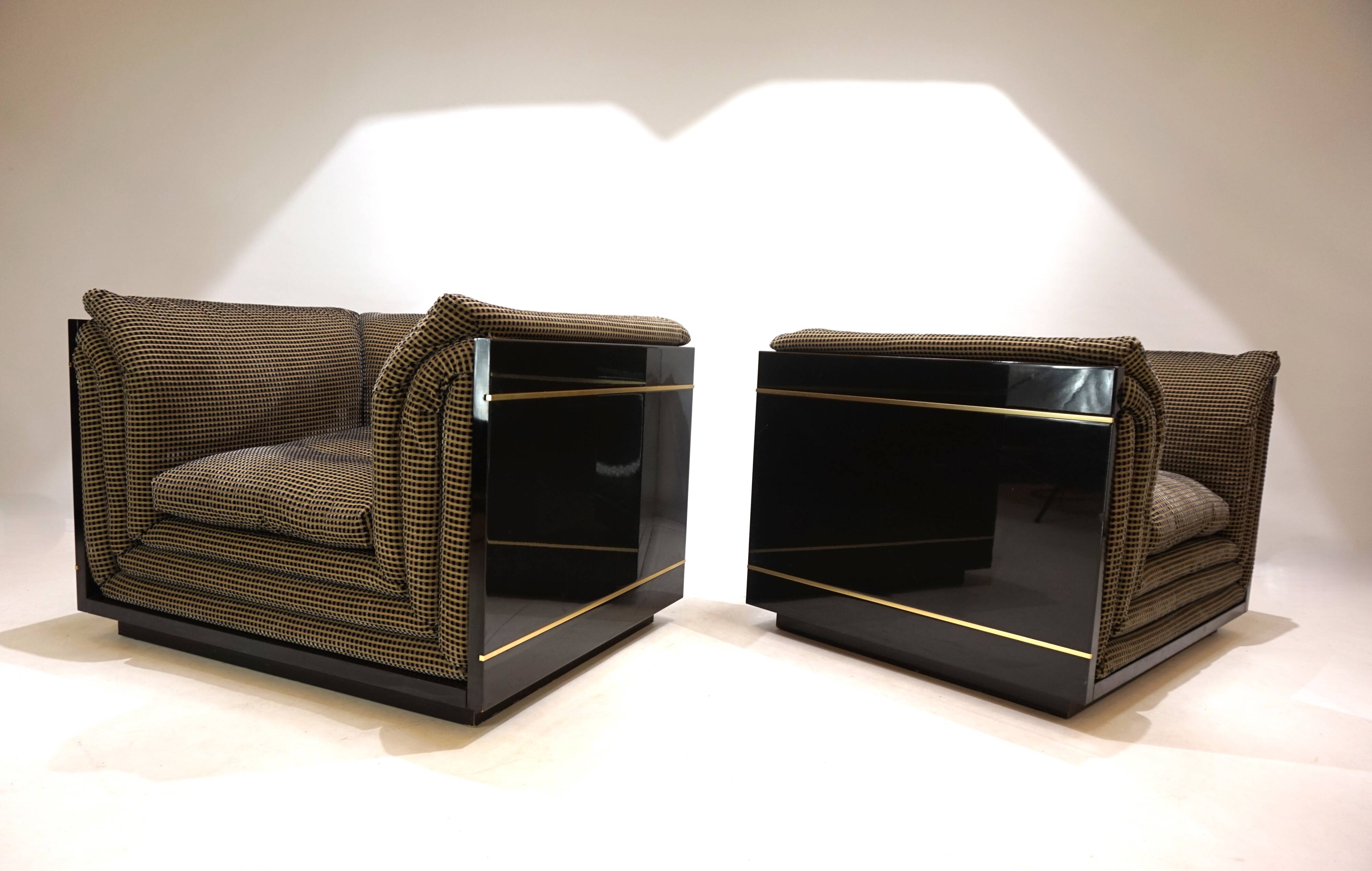 Ensemble de 2 chaises longues attribuées à Pierre Cardin, 1970