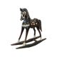Vintage French Rocking Horse Seesaw Rocking Horse Wood 1970s
