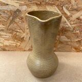 Ancien pichet digoin grès beige made in france vintage
