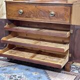 Nineteenth-century English mahogany scriban