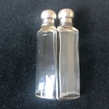 Silver cork bottles