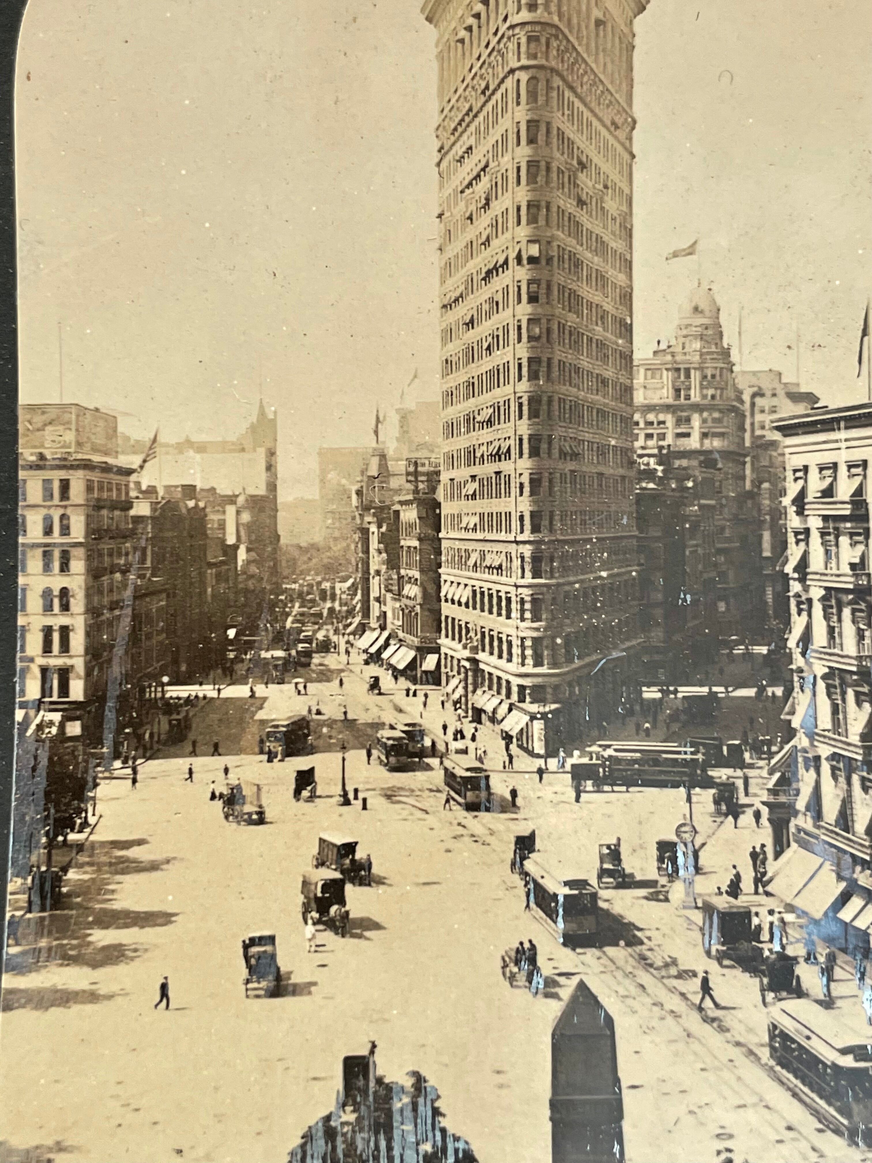 Old photography stereo, stereograph, luxury albumine 1903 New York, United States