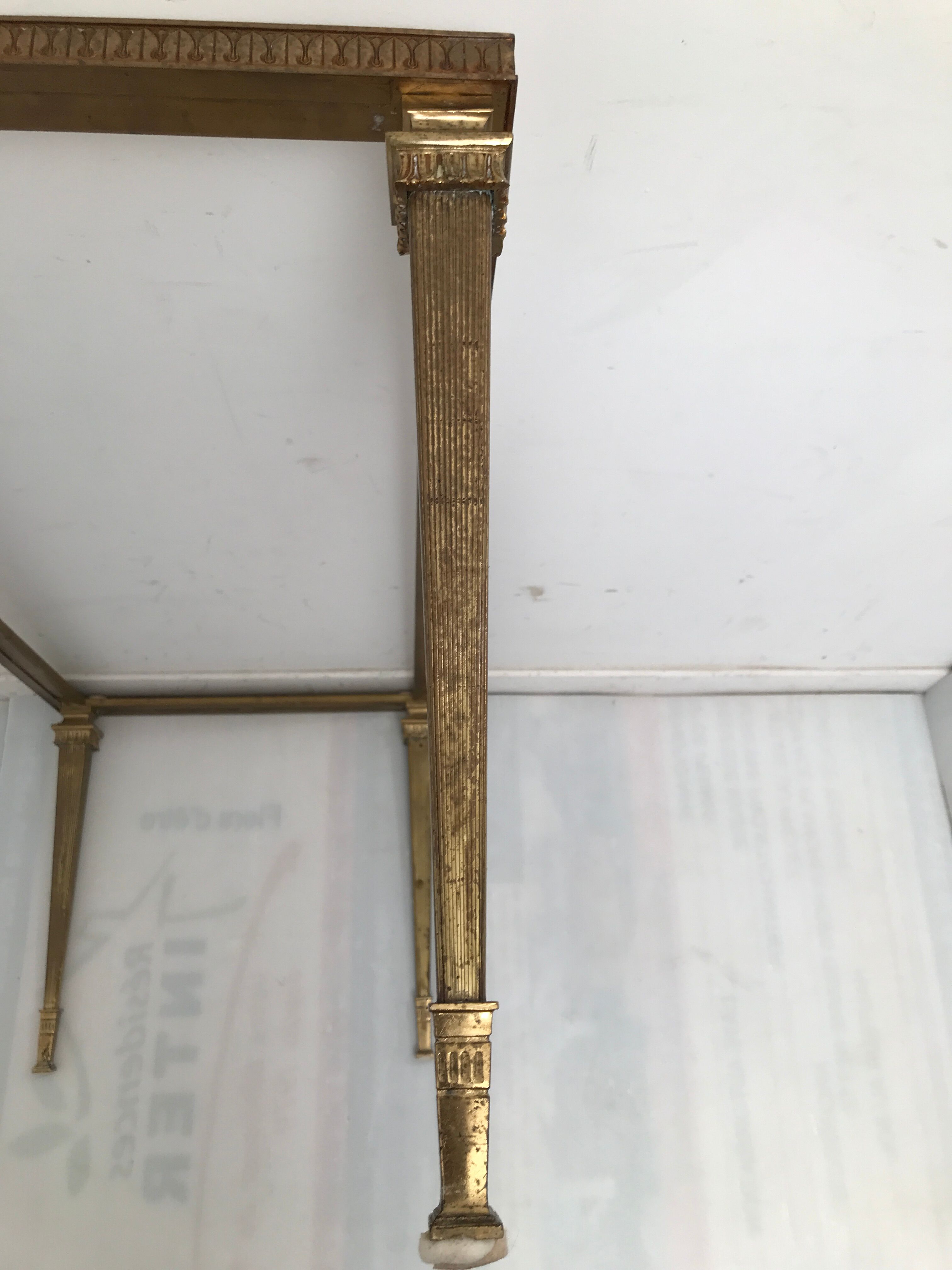 Coffee table in onyx marble 50s-60s