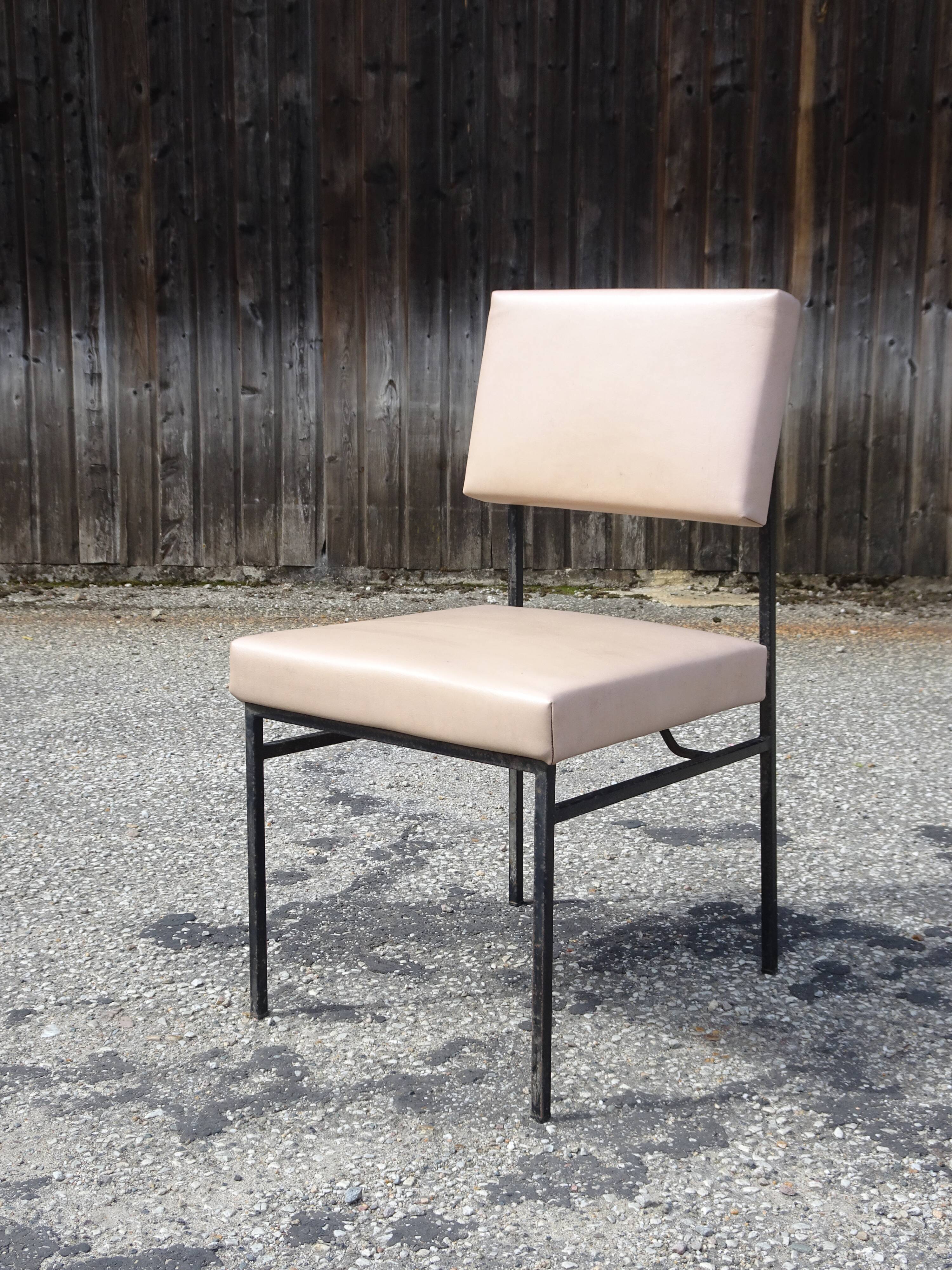 Chair model P60 by Philippon Lecoq, Airborne edition, around 1960.