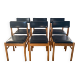 Set of six vintage Scandinavian chairs