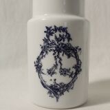 Lot de 2 pots d'apothicaire en opaline