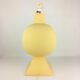 Ceramic lamp, pastel yellow Charolles earthenware 1980