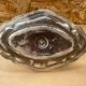 Antique silver metal gravy boat vintage kitchen utensil