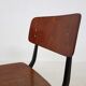 Ensemble de deux chaises d'école par Marko, Pays-Bas années 70