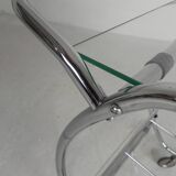 Art Deco trolley, chrome serving cart, 1950s