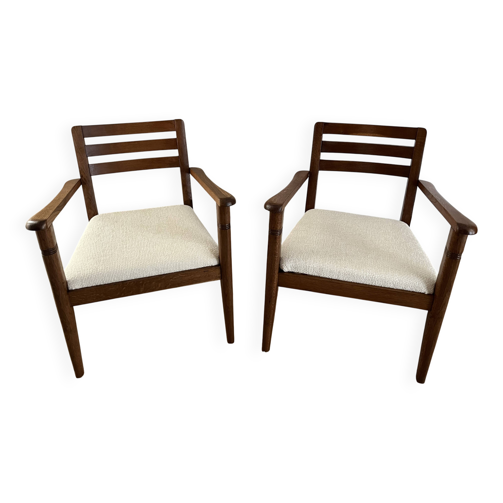 Duo de fauteuils années 50