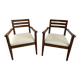 Duo de fauteuils années 50