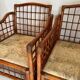 Paire de Fauteuils rotin et bambou
