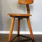 Workshop chair Ama elastic round with backrest (413)