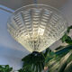 Beautiful Art Deco glass pendant.
