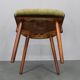 Set of four 1960s Šuman mid-century beech dining chairs, restored upholstery