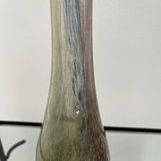Tall vase, multicoloured handcrafted glass.