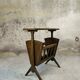 Porte-revues, tablette vintage en bois