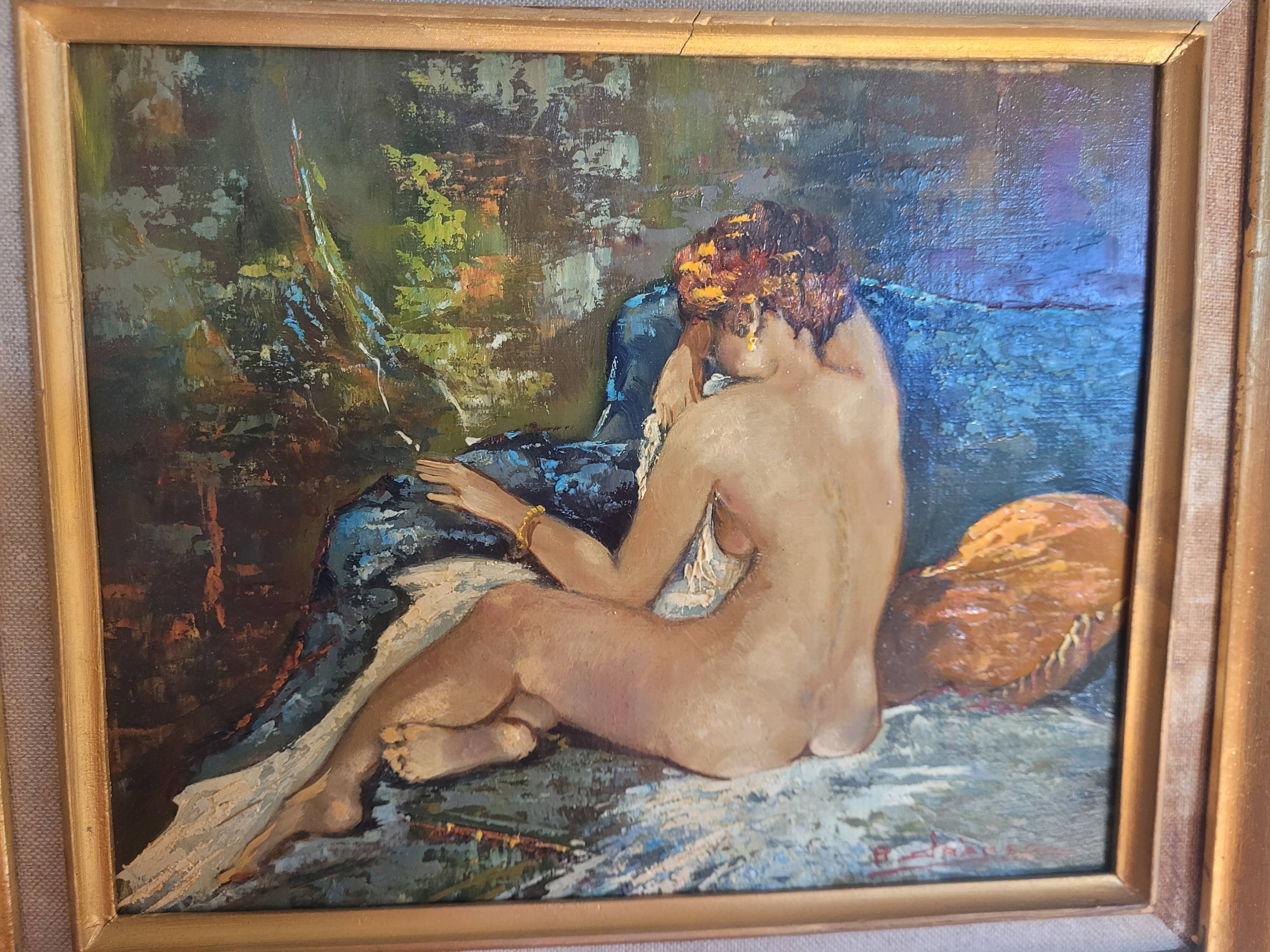 Tableaux,  huile sur isorel B. franco.