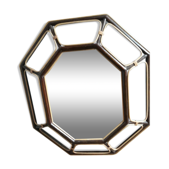 Rattan mirror